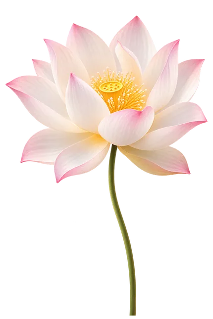 Pink lotus flower in bloom, representing the Purpose core of the Blooming Mind Psychological Blueprint